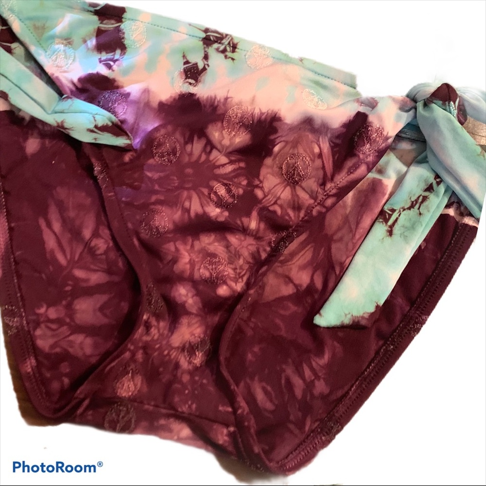 Lucky brand tie bikini bottoms
